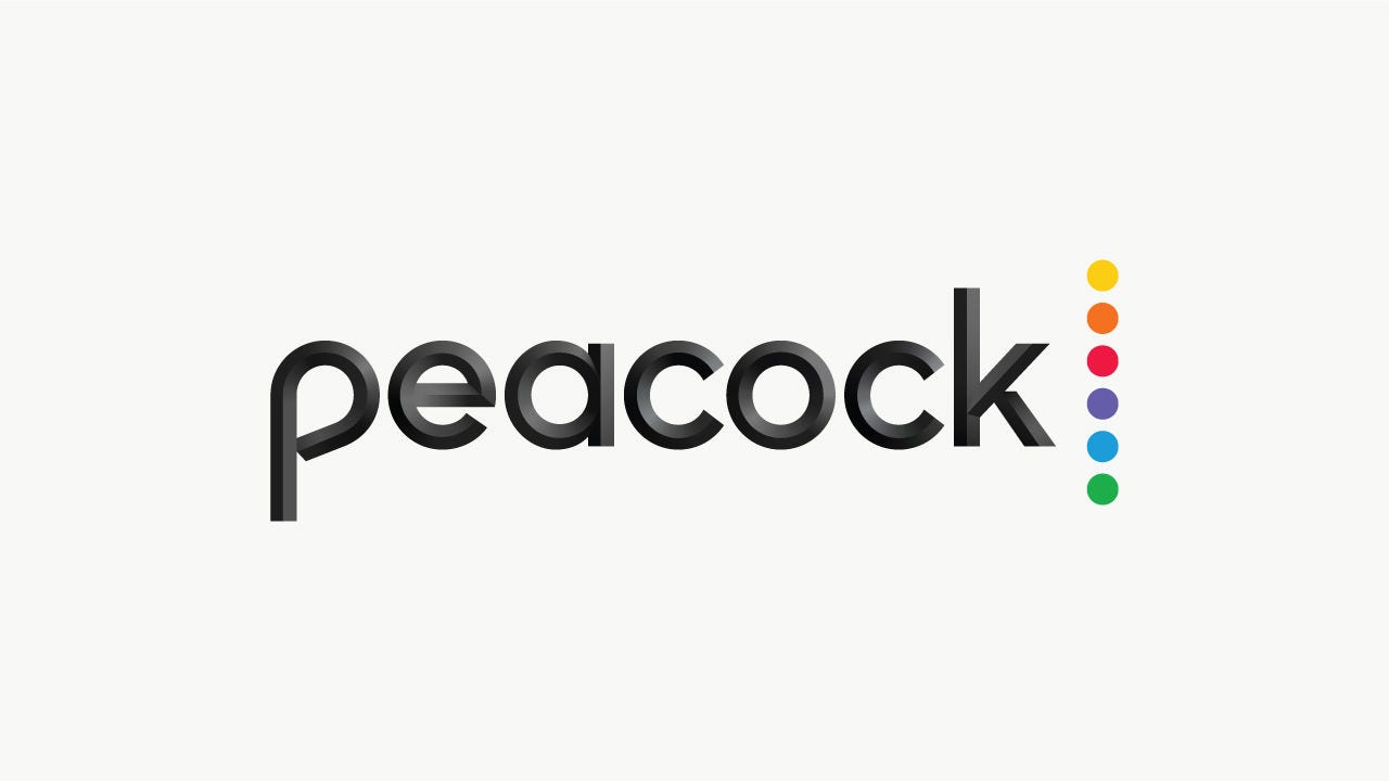 Peacock logo.
