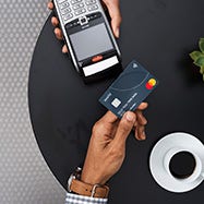 using contactless card for payments.