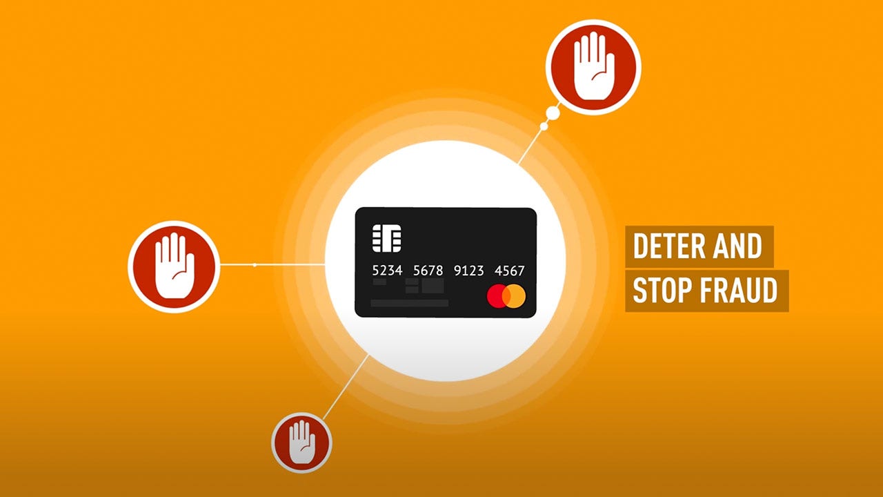 Illustration deter and stop fraud.