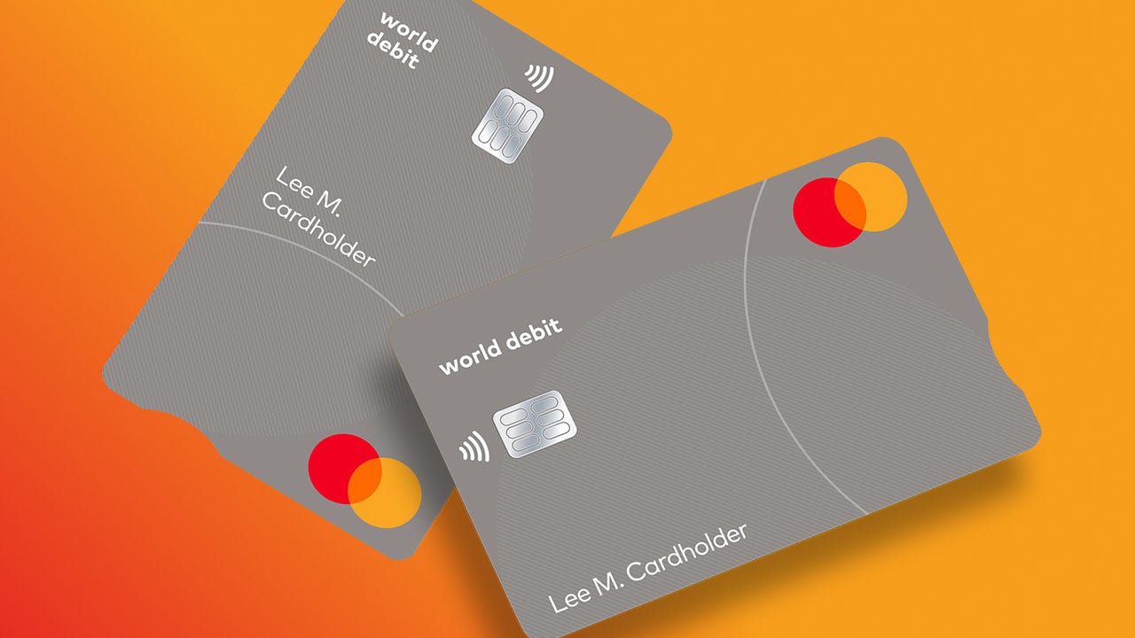 World Debit MasterCard cards.
