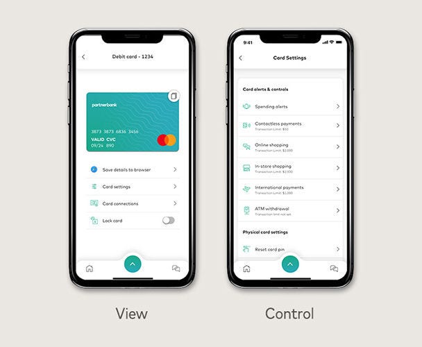 digital cards manage finances.
