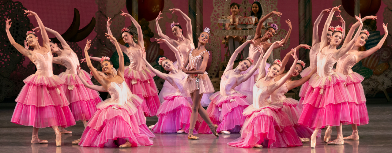 Ballerinas with the New York City Ballet in a scenes from George Balanchine's The Nutcracker'